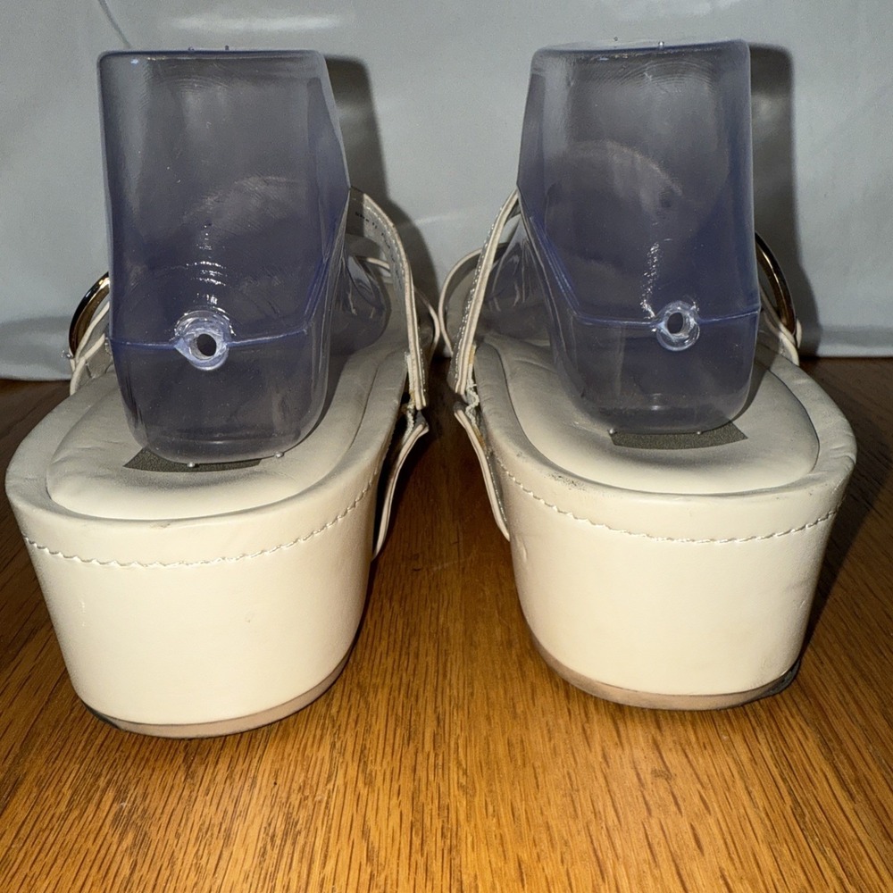 Dolce Vita Womens CICILY Cream Sandals Women's Size 11 Summer Slides - Picture 4 of 7